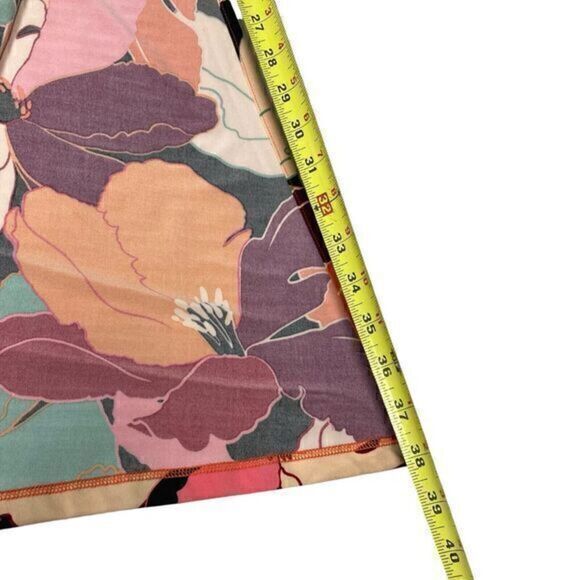 Veronica M. Maxi Skirt Womens Size XS Multicolor Geometric Tie Waistband Stretch - Picture 11 of 13